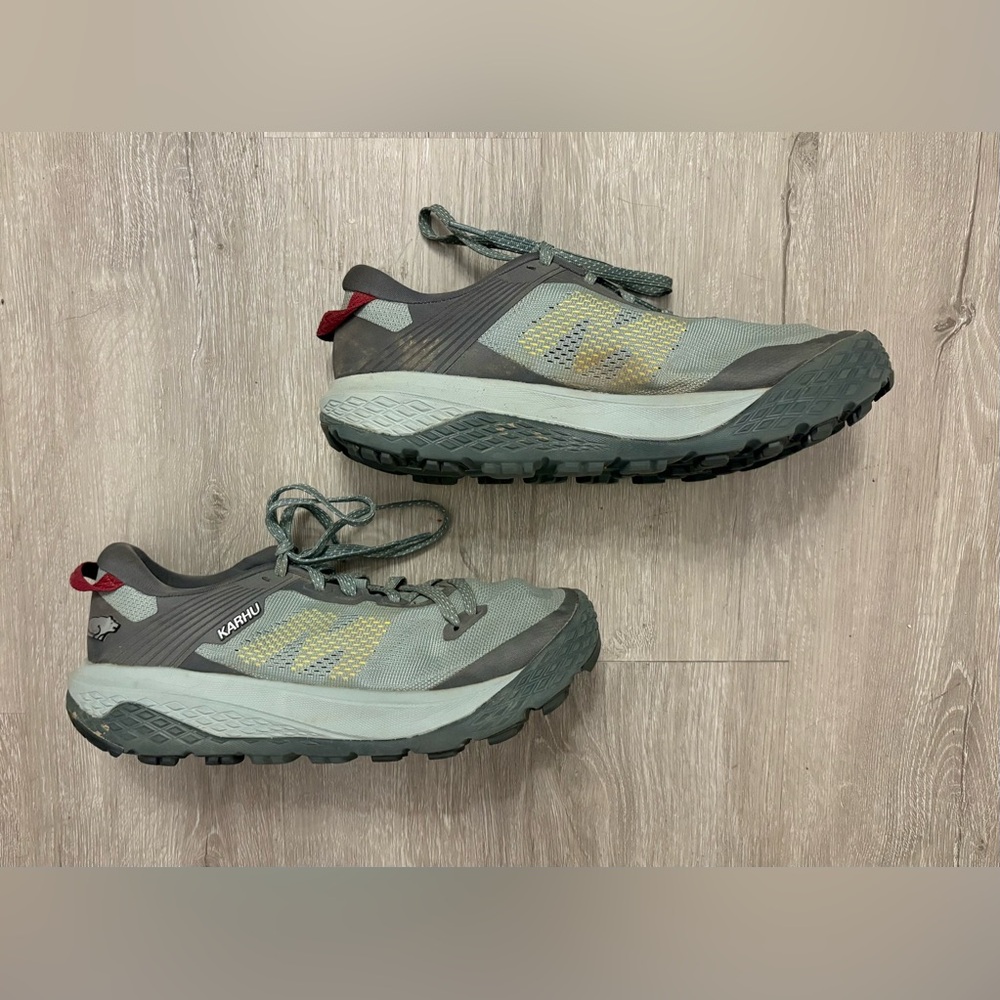 Women’s Size 10 Karhu‎ Ikoni Gray Blue Green Trail Shoes